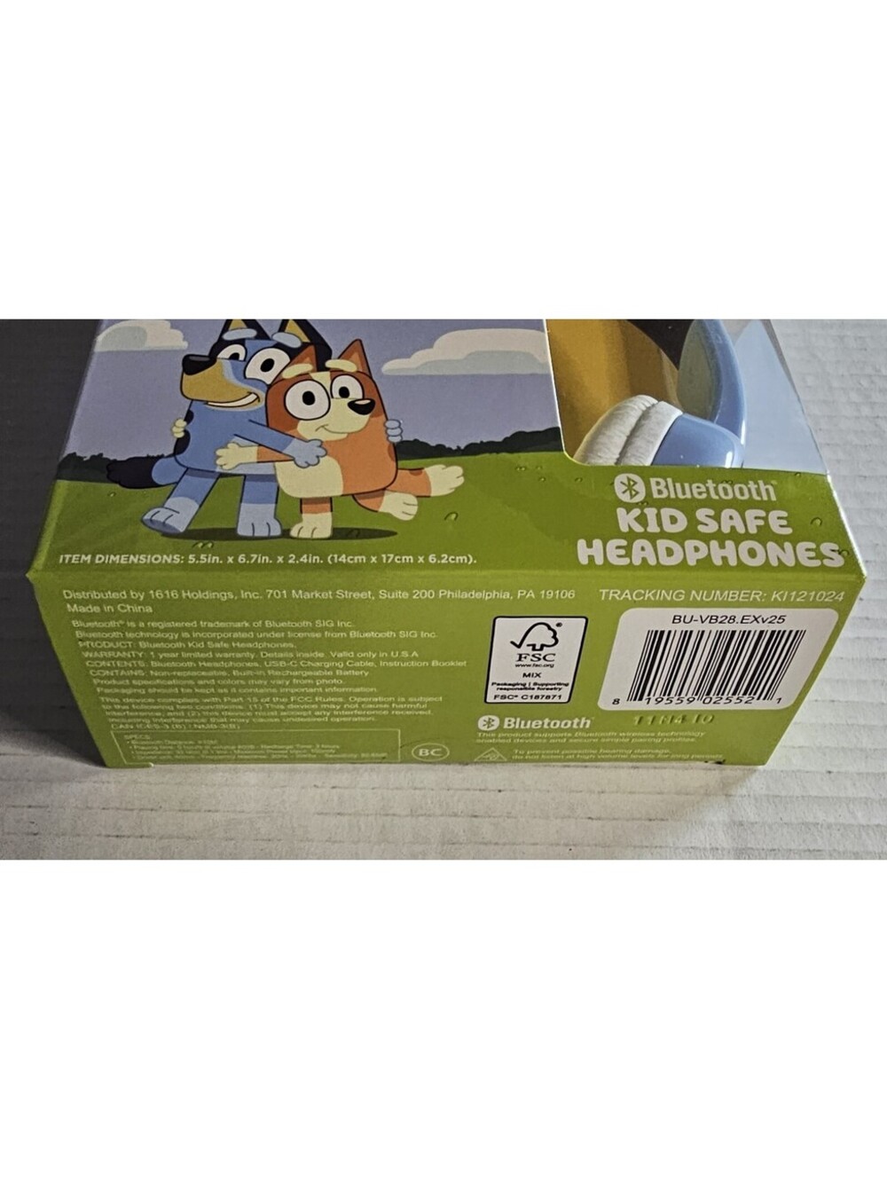 BLUEY KIDS HEADPHONES KID SAFE IN-LINE MICROPHONE AGES 6+ NEW - Picture 4 of 4
